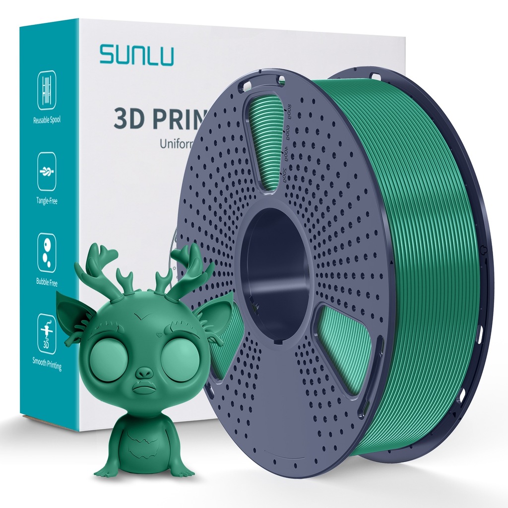 PLA+ Grass Green SUNLU - obrazek 5