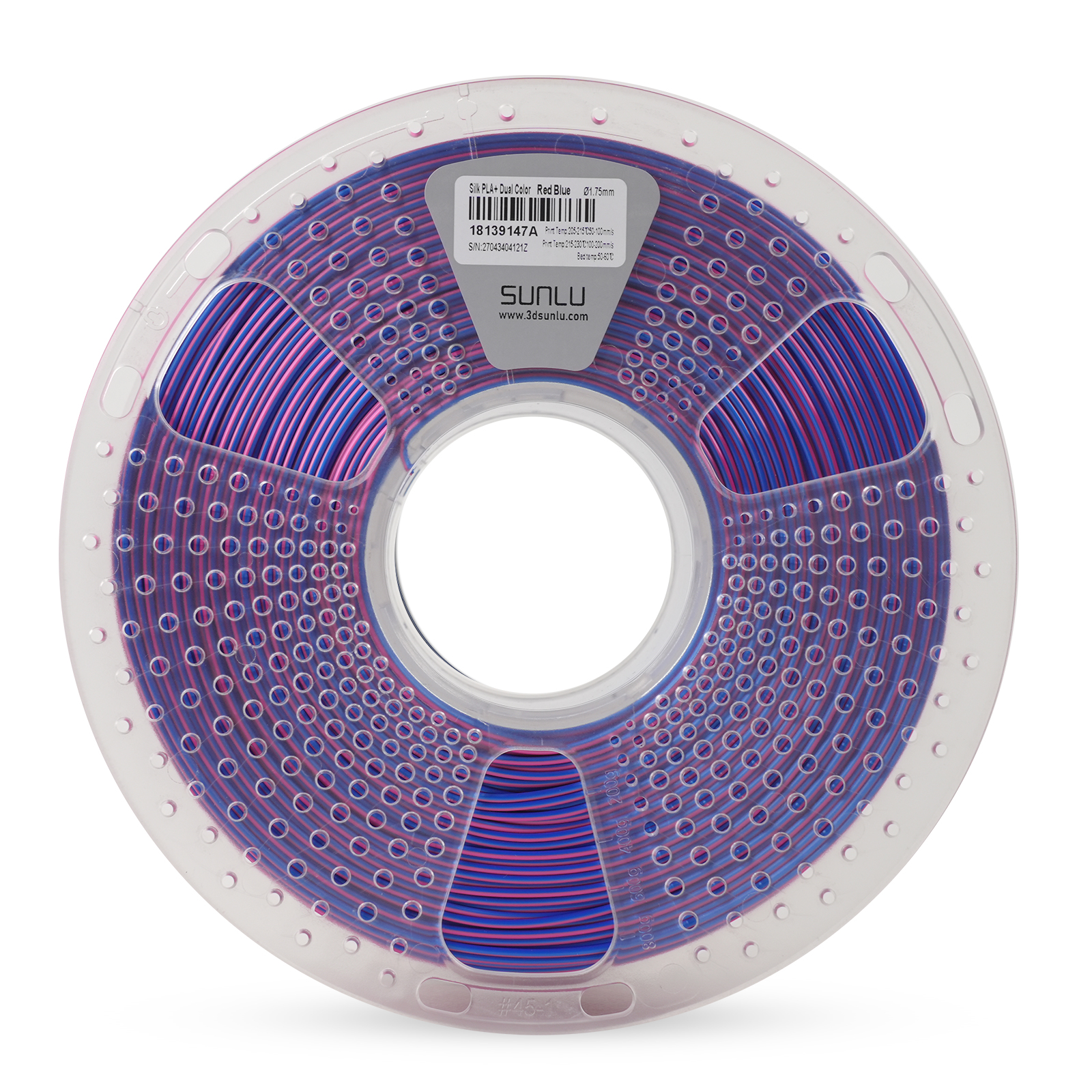 Silk PLA+ Dual Color Red Blue SUNLU - obrazek 2