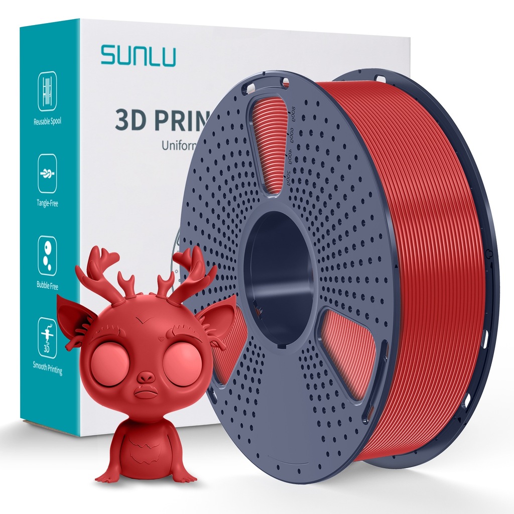 PLA+ Red SUNLU - obrazek 6