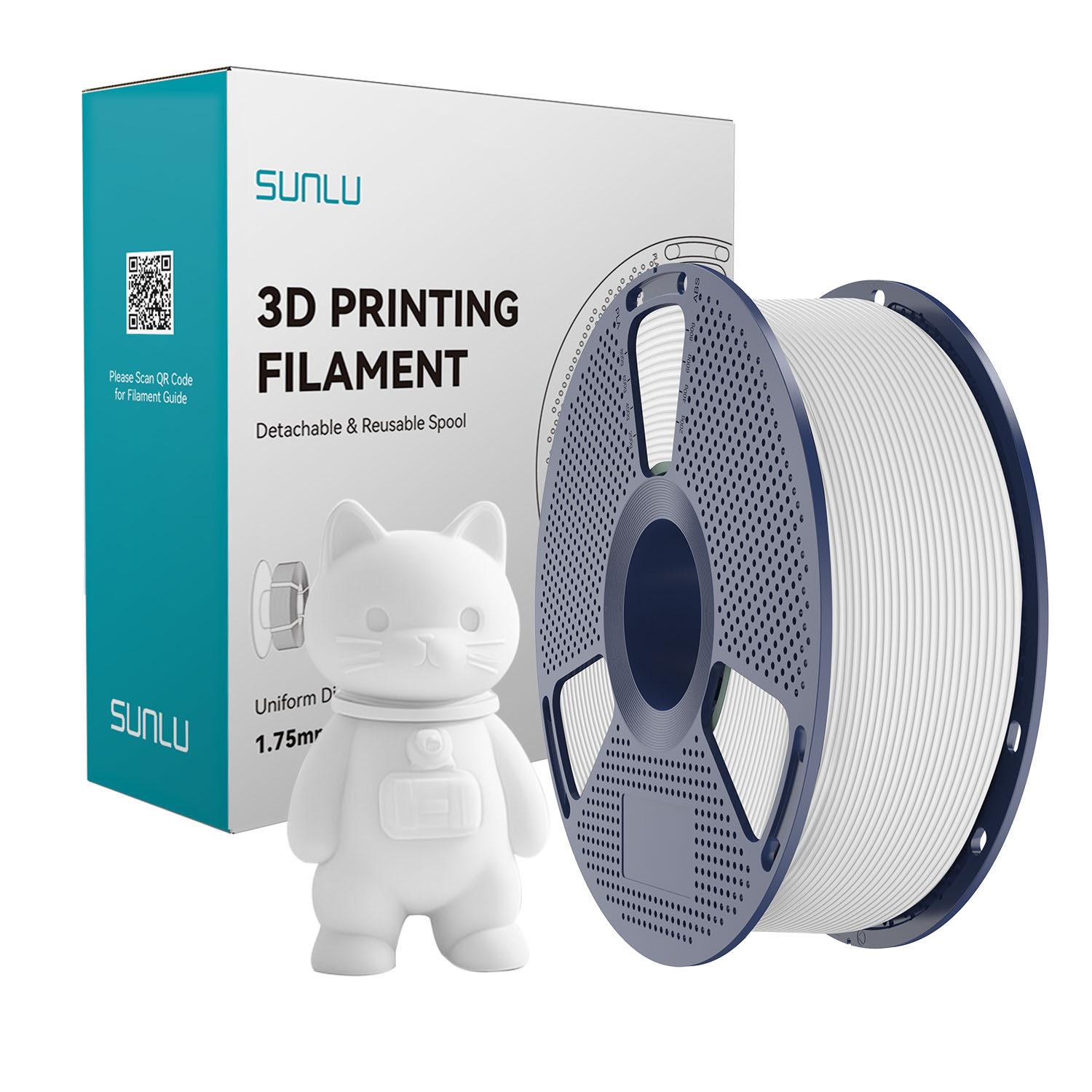 PLA Matte White SUNLU