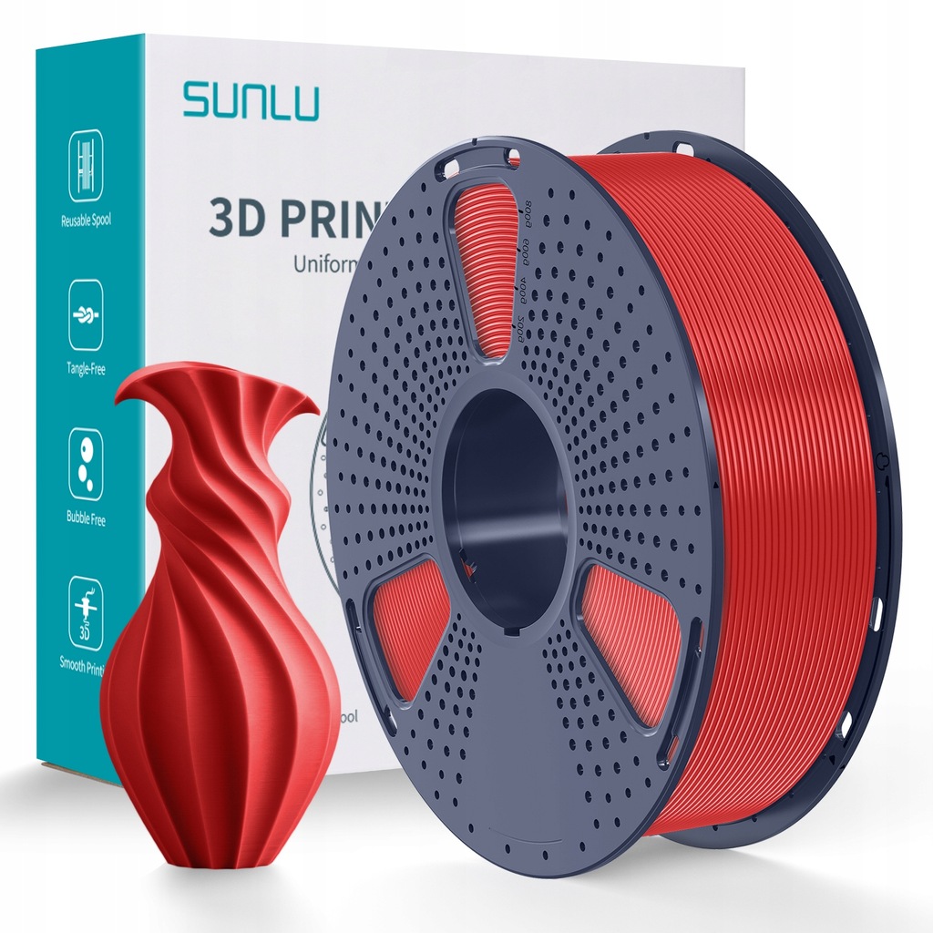 PLA META Red SUNLU - obrazek 4