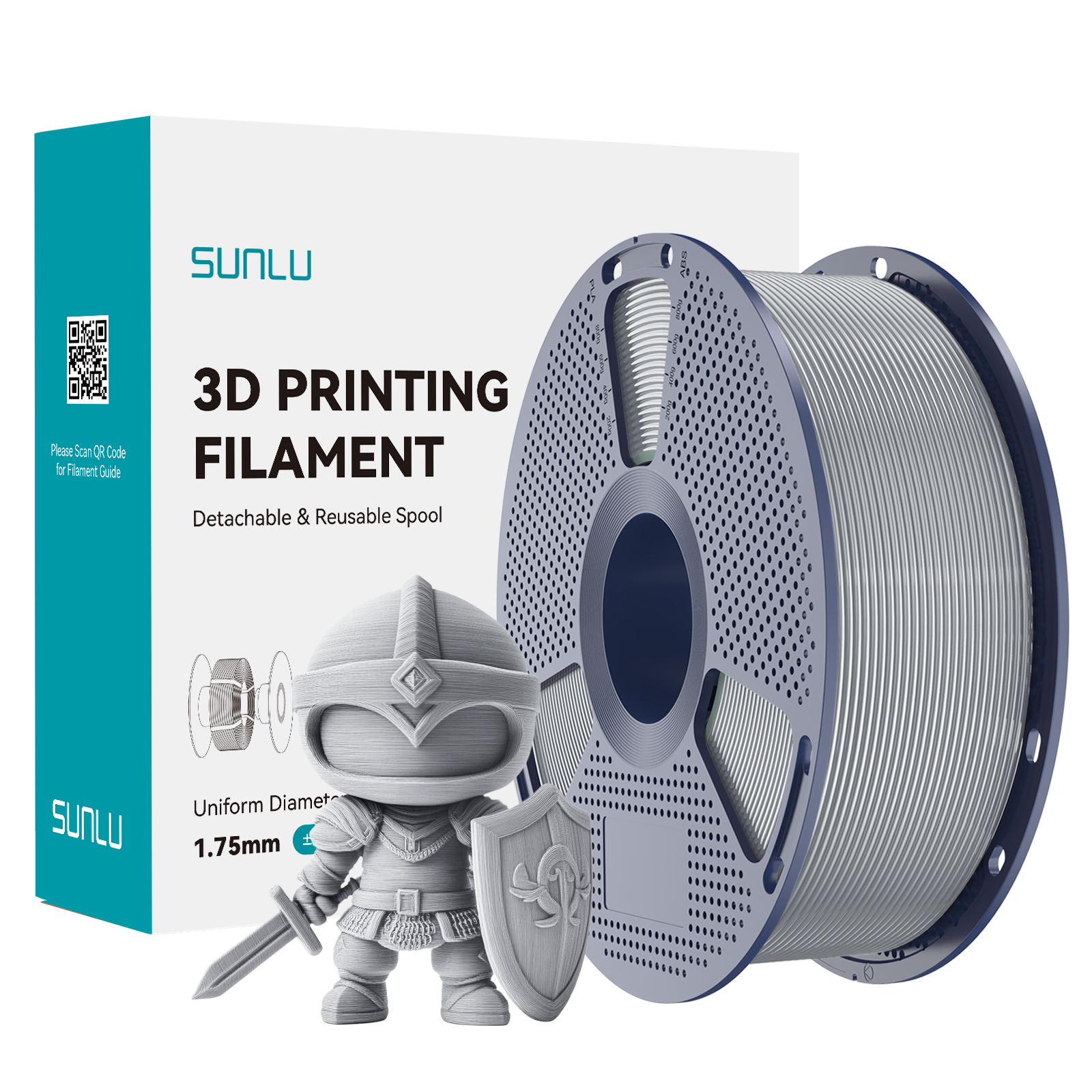 PLA+ Silver SUNLU