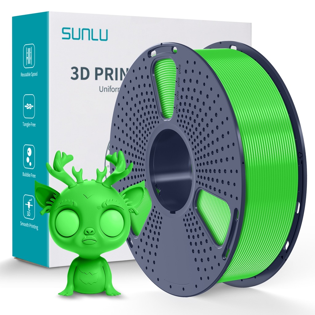 PLA+ Green SUNLU - obrazek 6